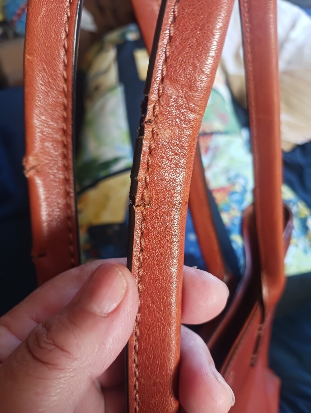 LAST CALL Frye Chestnut Brown Leather Satchel Tote - Picture 15 of 15